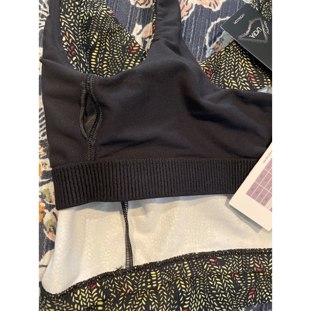 New Calia Inspire Scoop Neck Tank Women's XXS Serpent Print Black Built In Bra - Picture 8 of 15